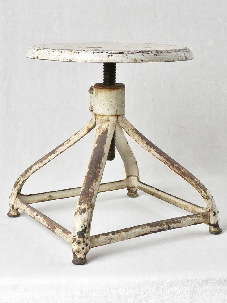 1950s Adjustable Industrial Stool