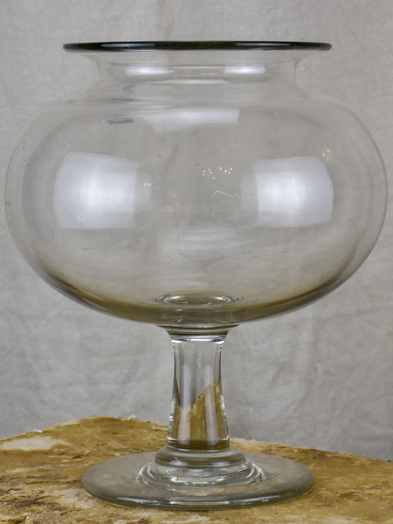 Large antique French sangsue apothecary jar