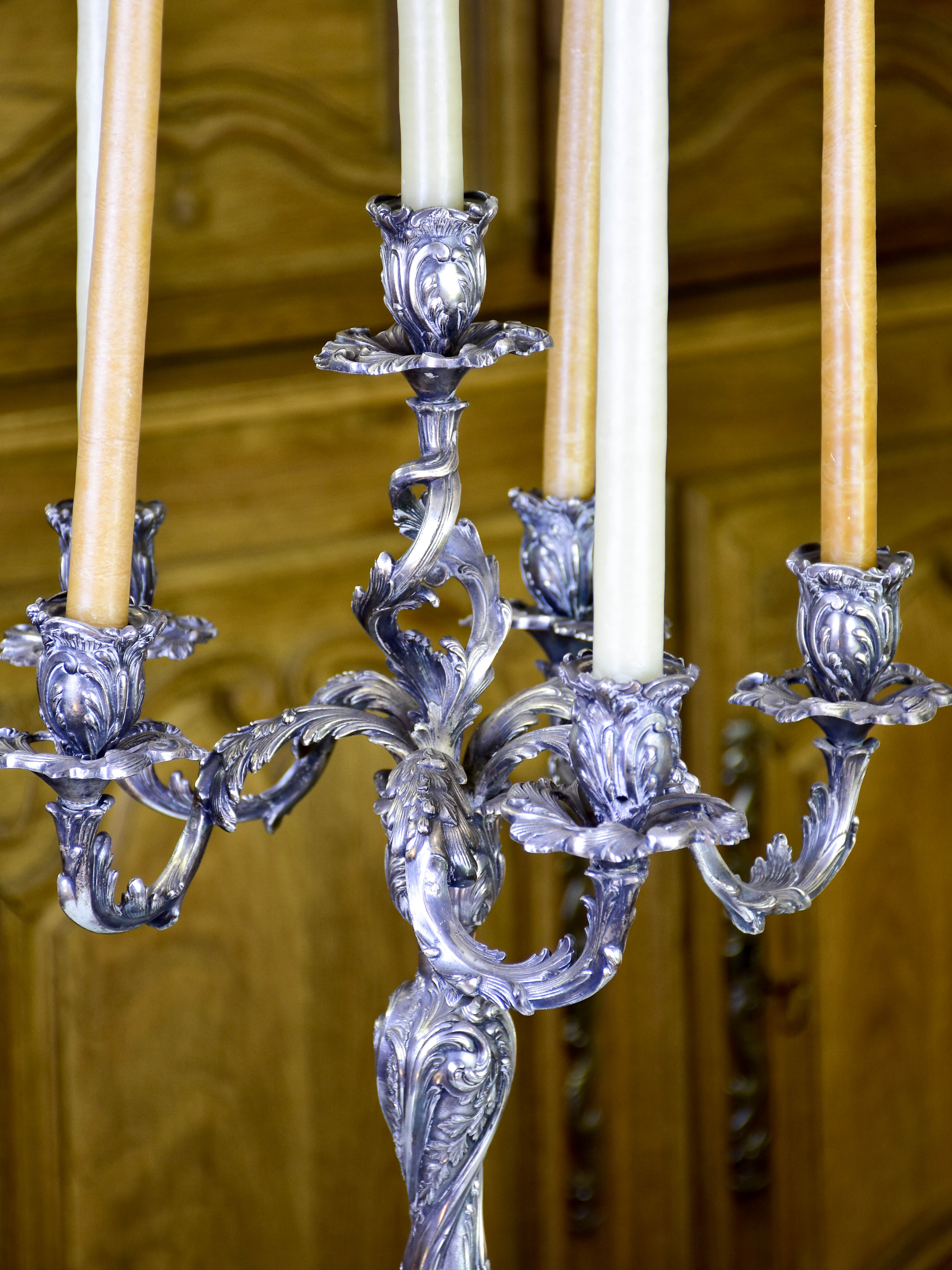 Pair of Christofle candelabras from the late 19th century