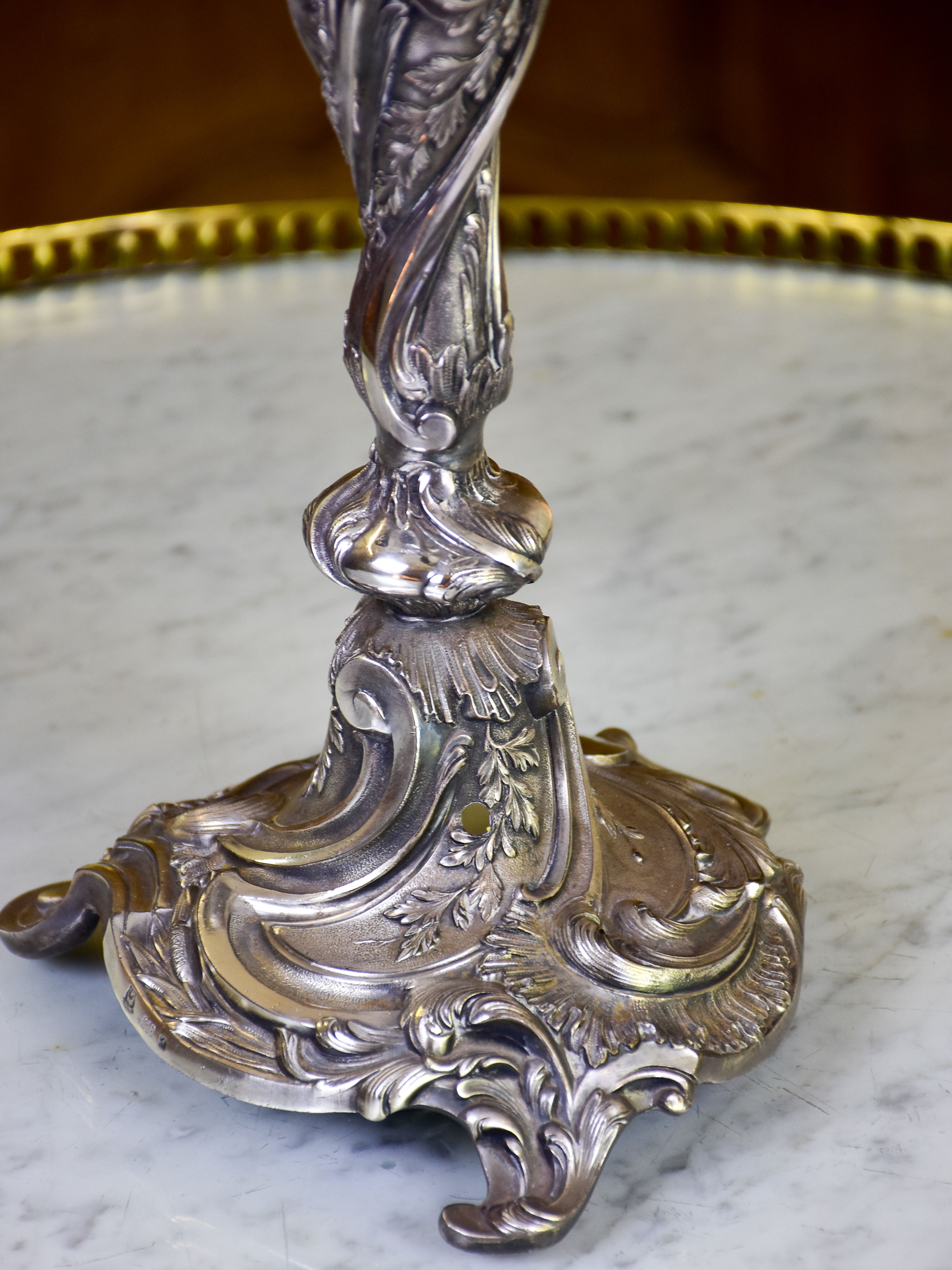 Pair of Christofle candelabras from the late 19th century