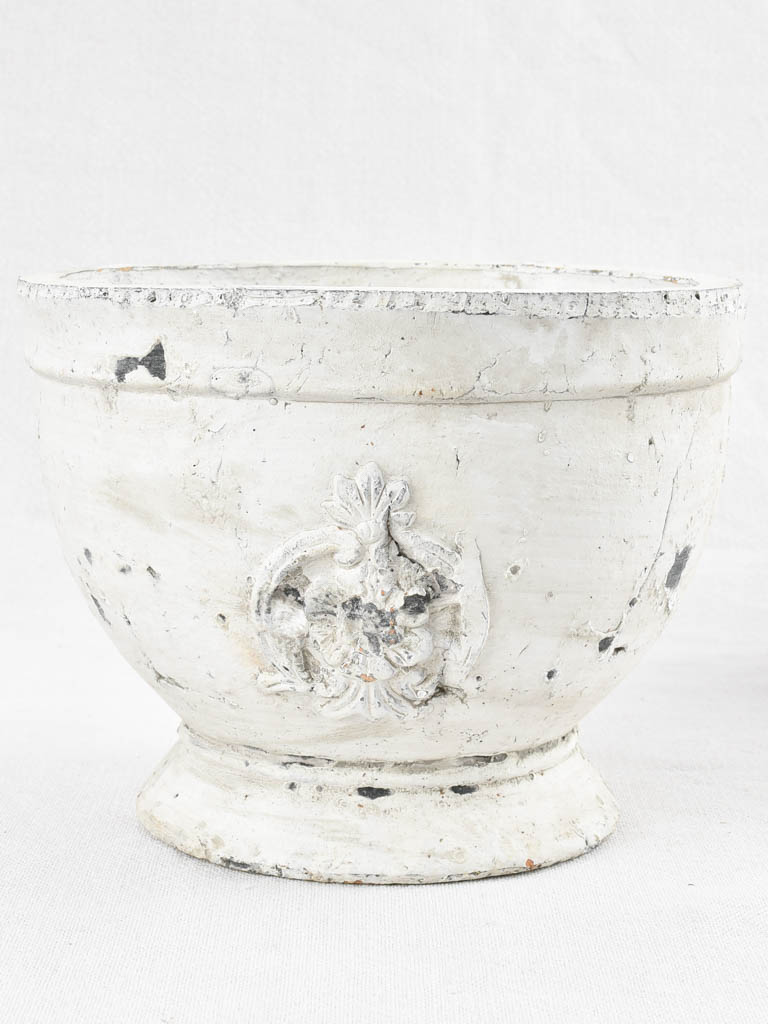Set of 6 vintage cachepots - plaster 6¾"