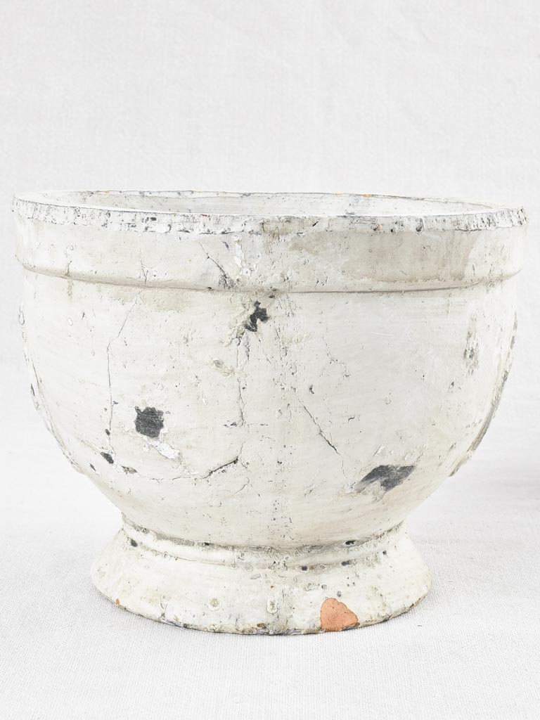 Set of 6 vintage cachepots - plaster 6¾"