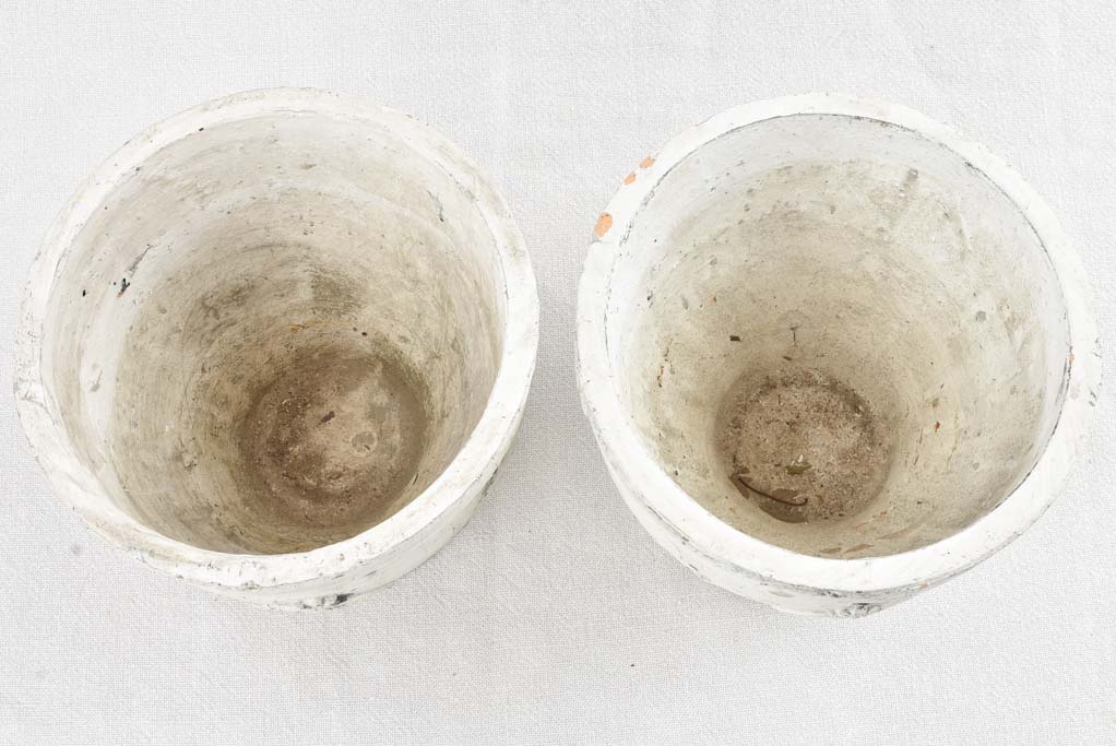 Set of 6 vintage cachepots - plaster 6¾"
