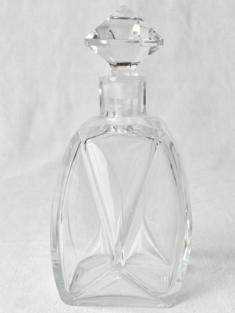 Elegant Cut Glass Decanter Art Deco