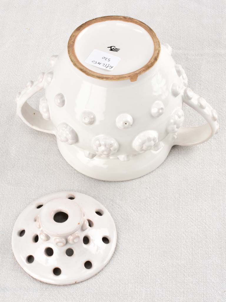 Émile Tessier tulip vase / lidded incense holder