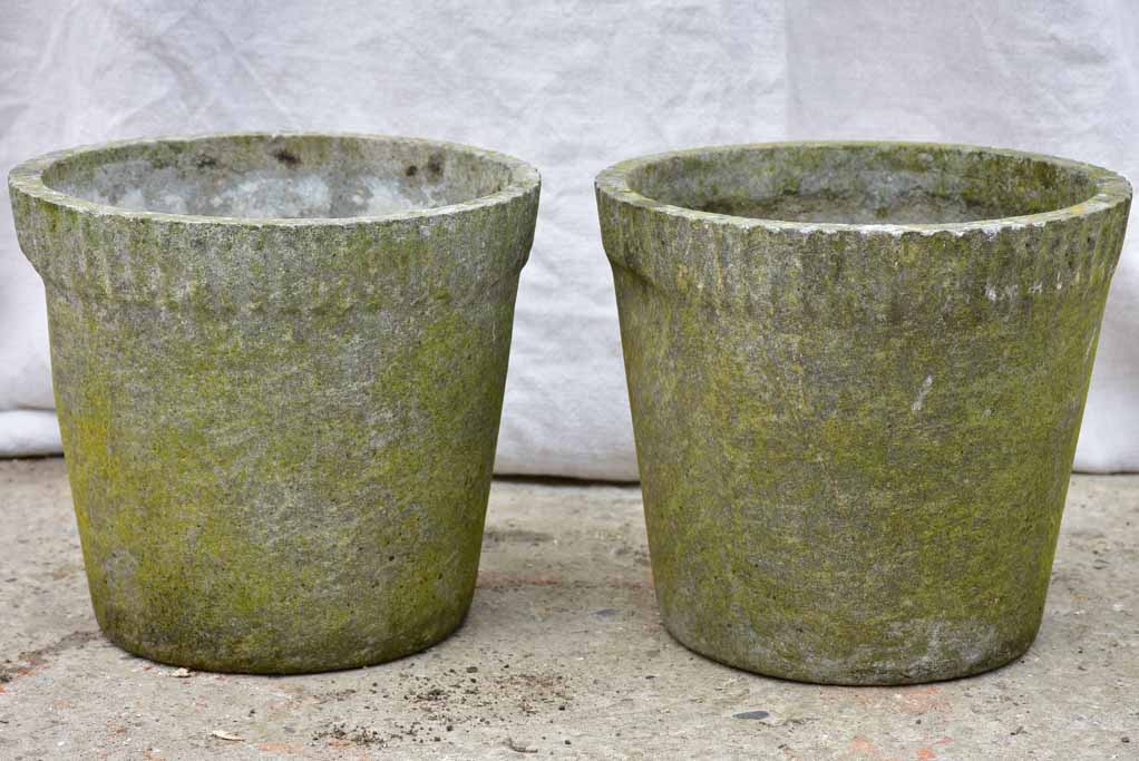 Pair of Willy Guhl tapered flower pots