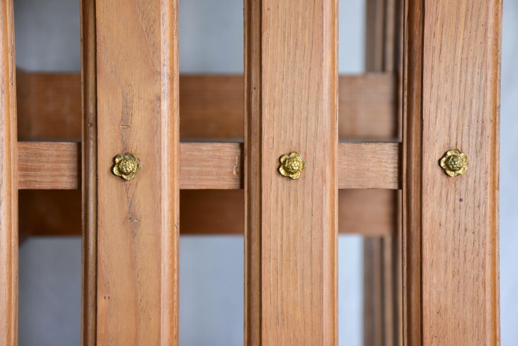 Rare pair of early 20th-century revolving bookshelves - oak 72"