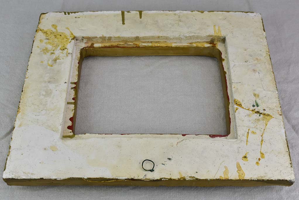 Aged Re-edition Frame with Gold Accents