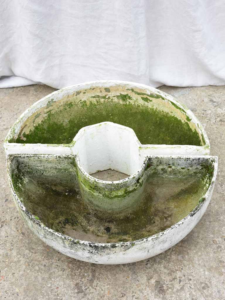 Pair of semi-circle Willy Guhl garden planters