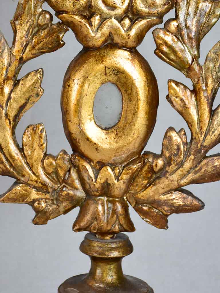 Pair of 18th-century French gilt-wood reliquaries 20"