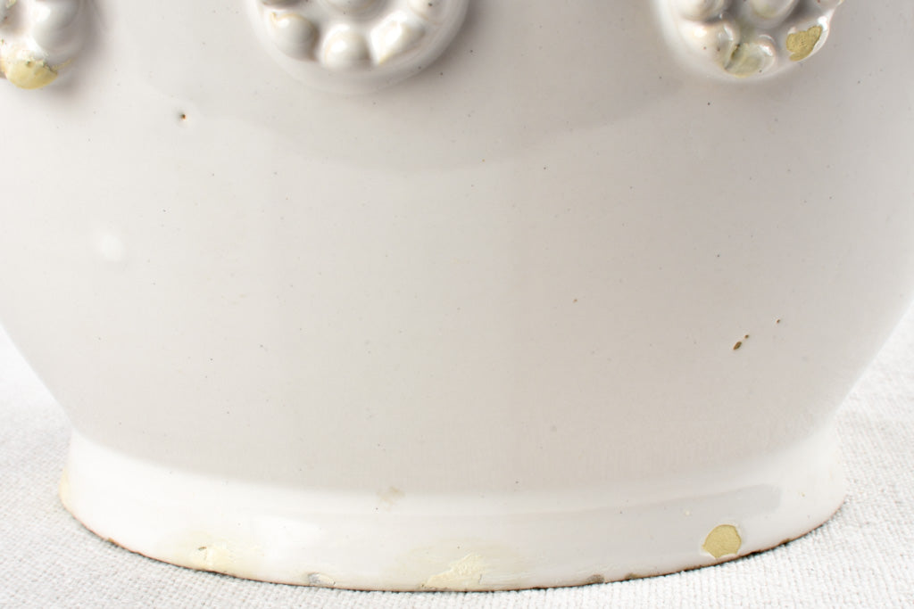 Large 1950s Émile Tessier vase with Fleur de Lys 11½"