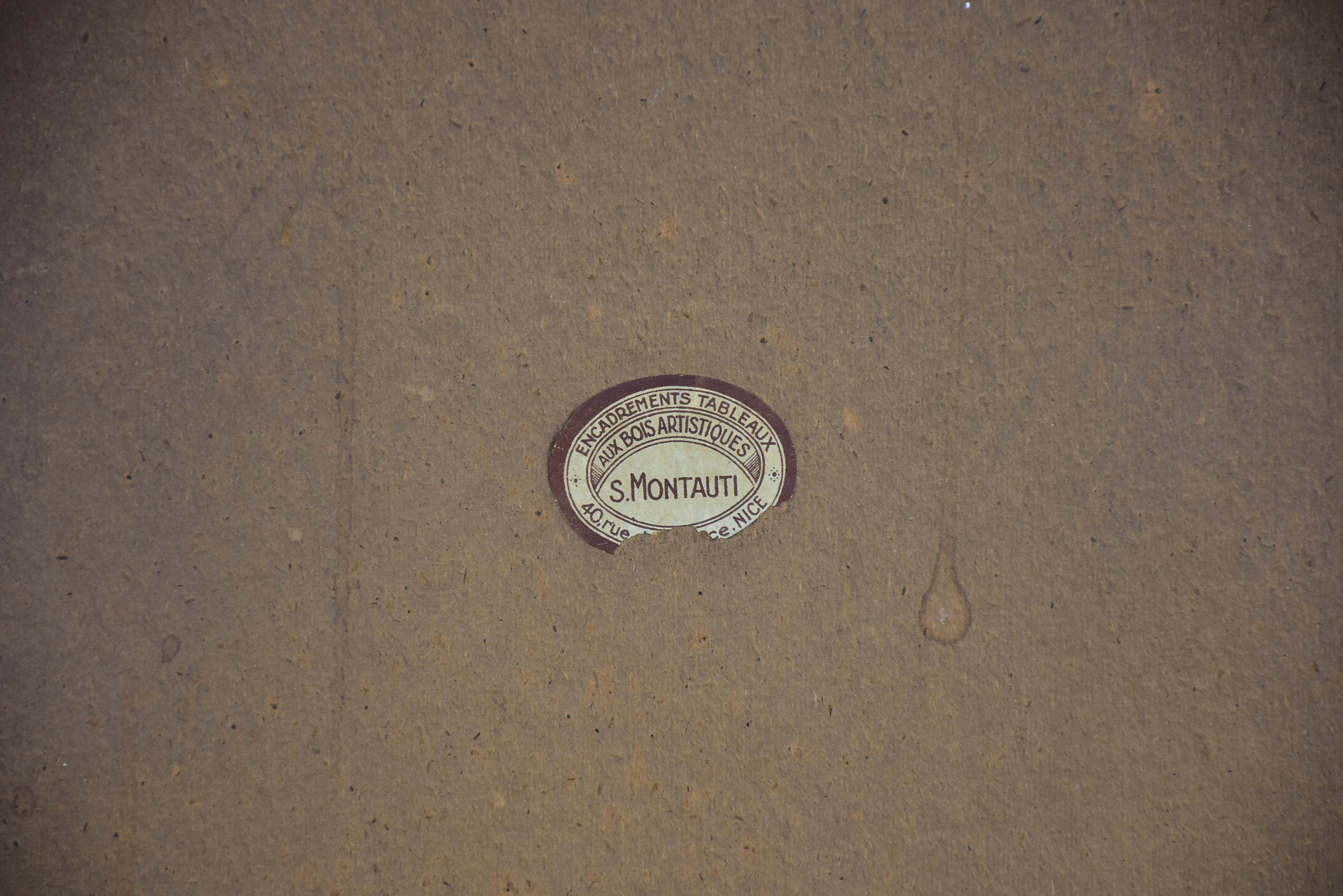 Antique water colour painting - oriental scene 24” x 19”