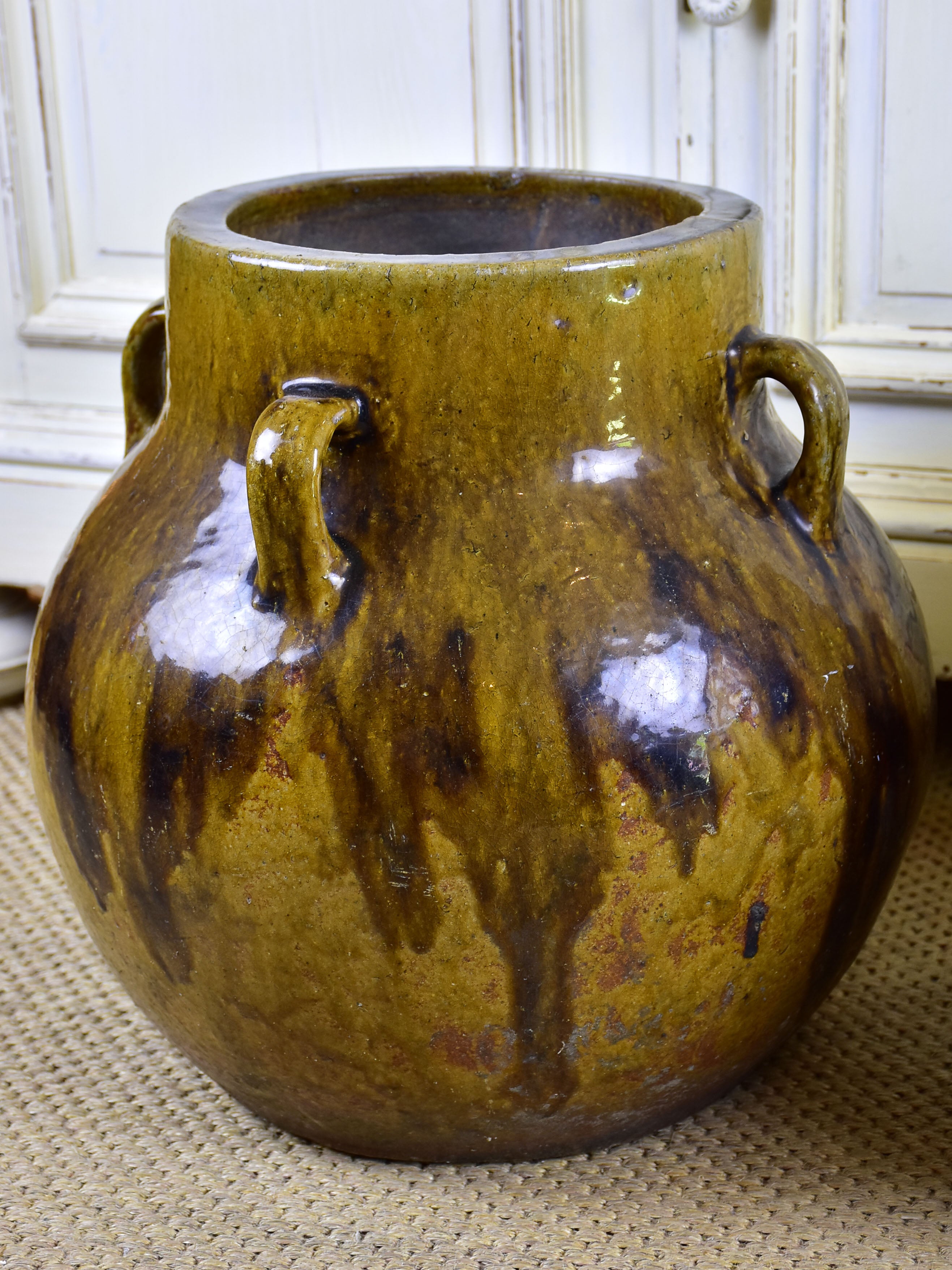 Pair of 19th century Olive oil pots 16 ¼''