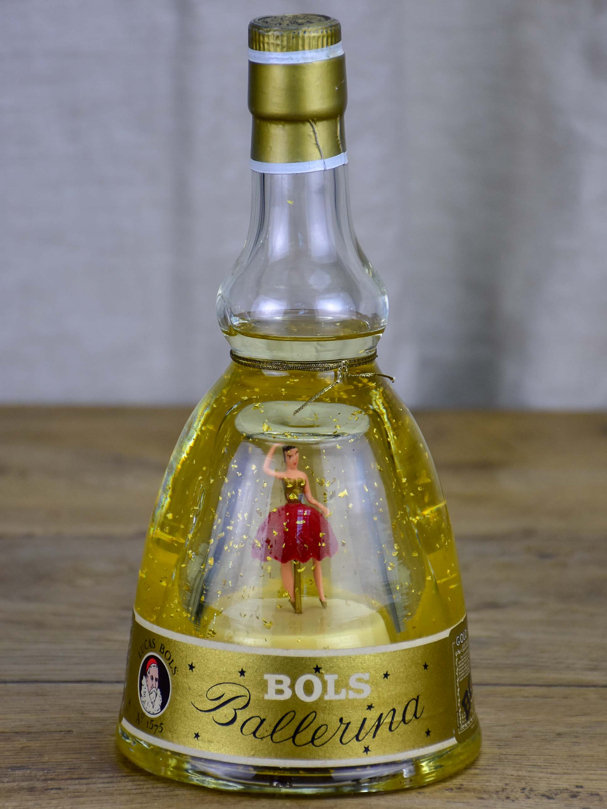 1960's Bols Ballerina musique bottle