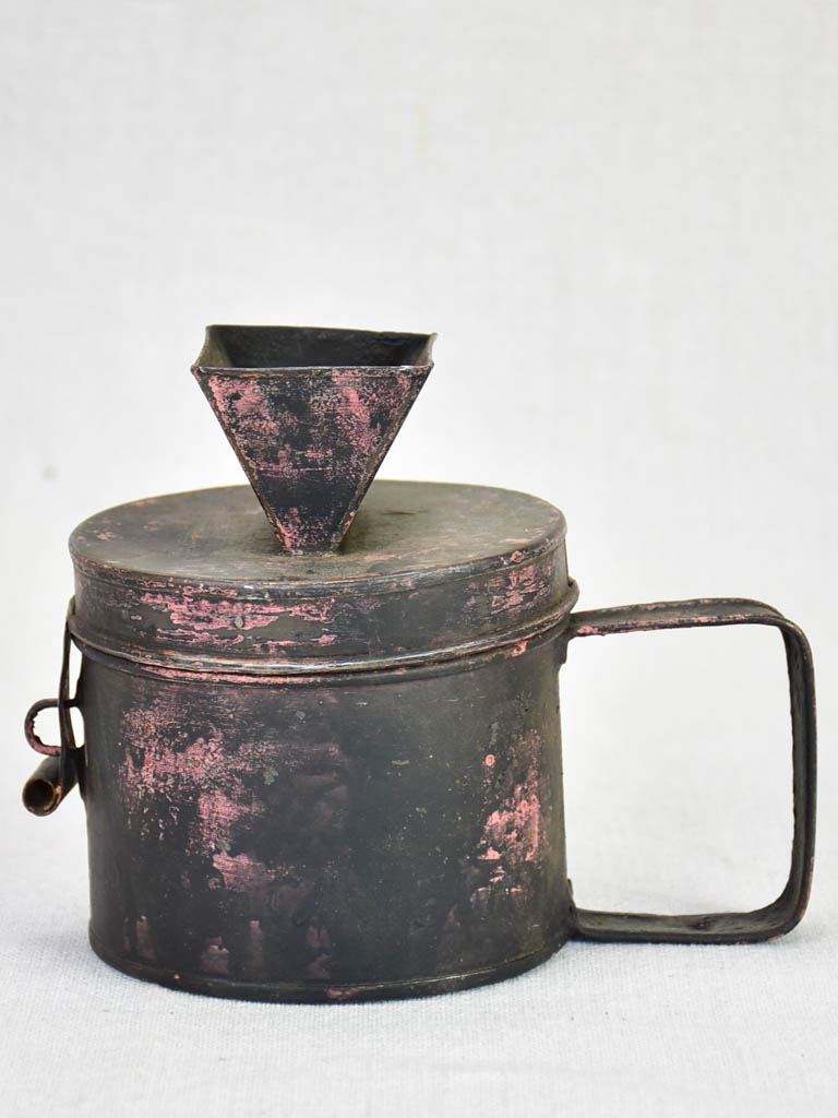 Antique French money collection tin