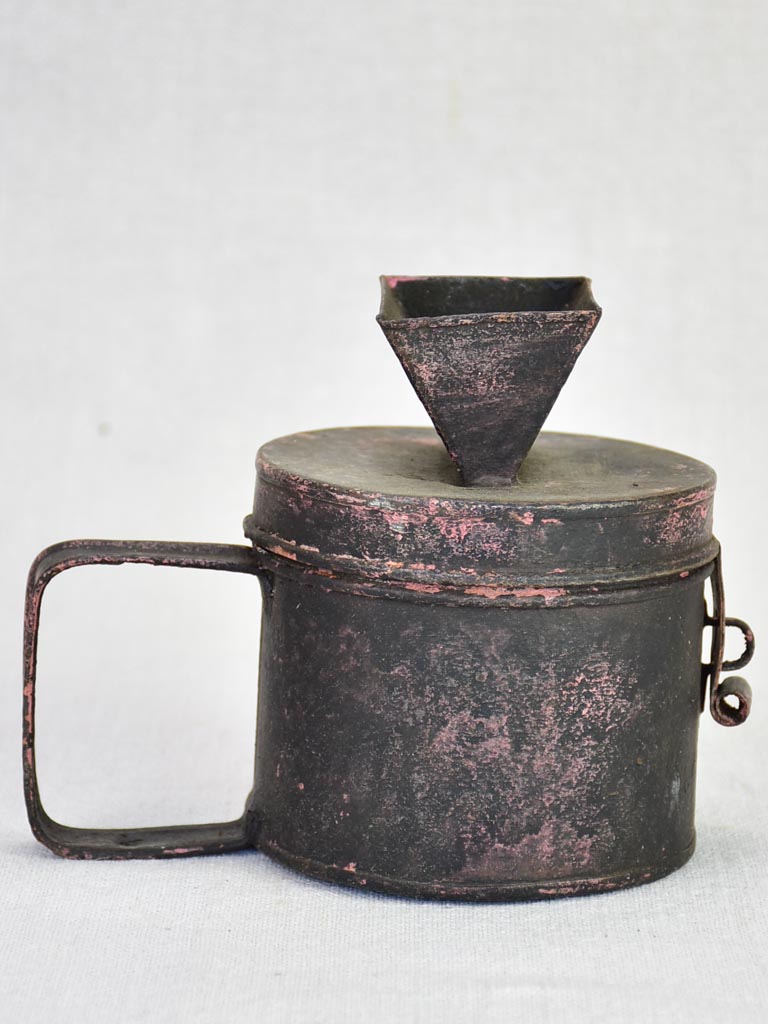 Antique French money collection tin