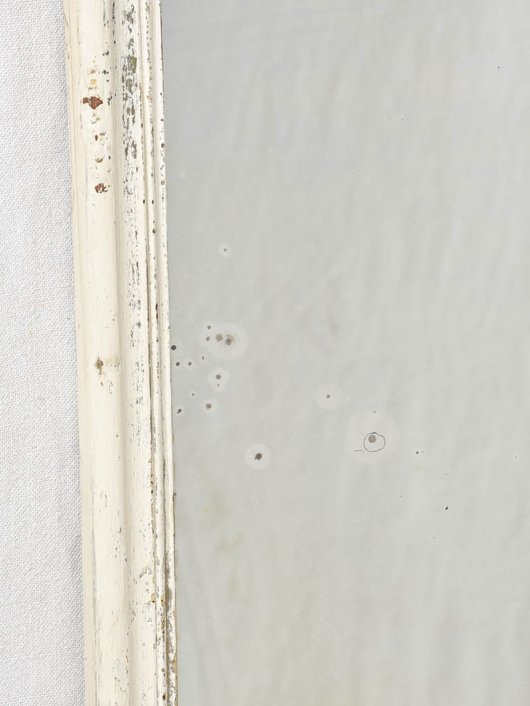 RESERVED BDT Very large French bistro mirror - painted walnut 63½" x 37"
