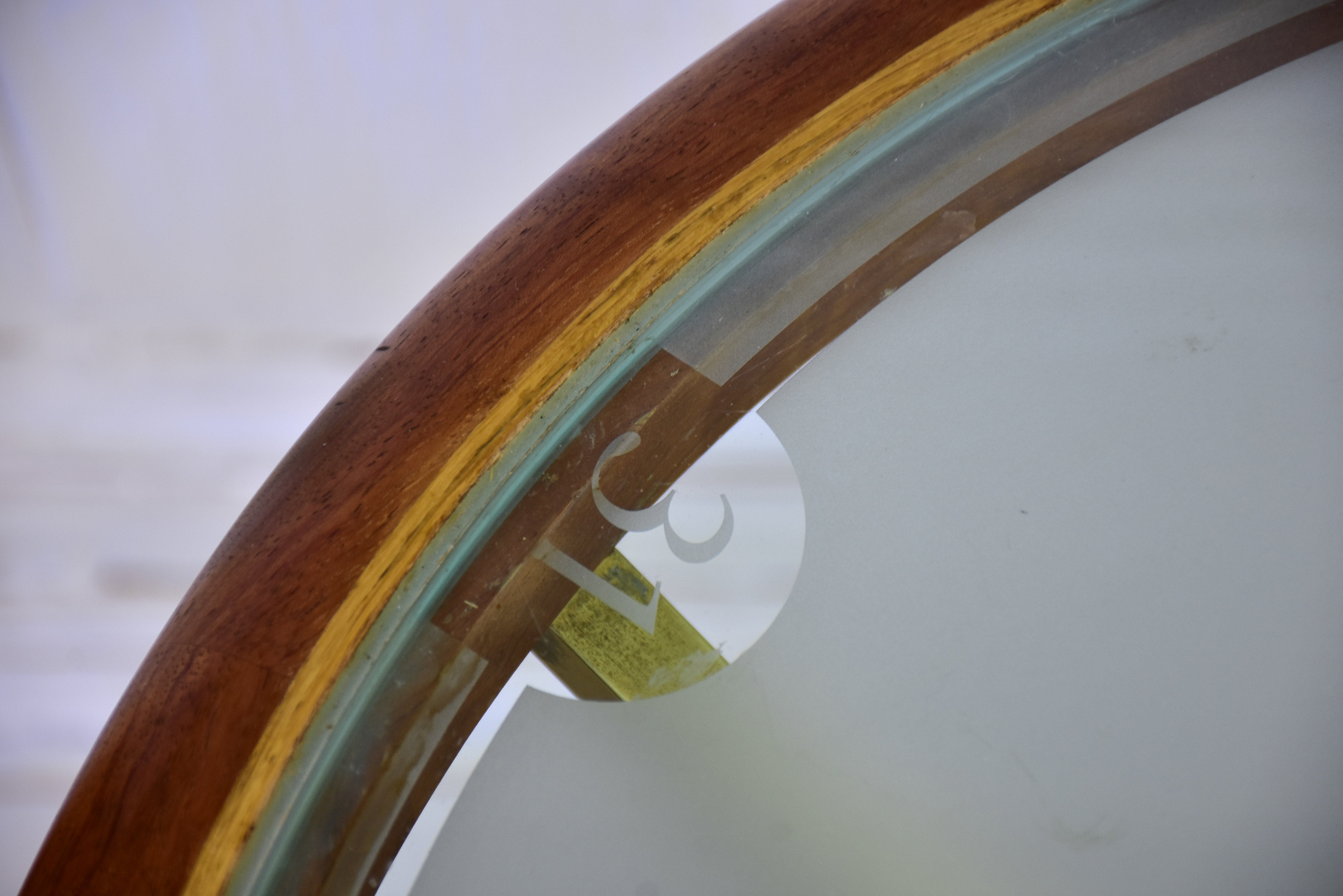 Pair of mid-century side tables from a yacht