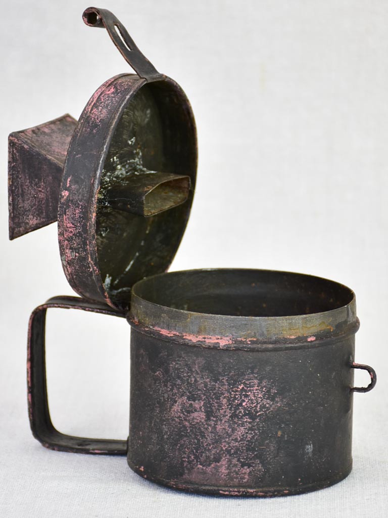 Antique French money collection tin