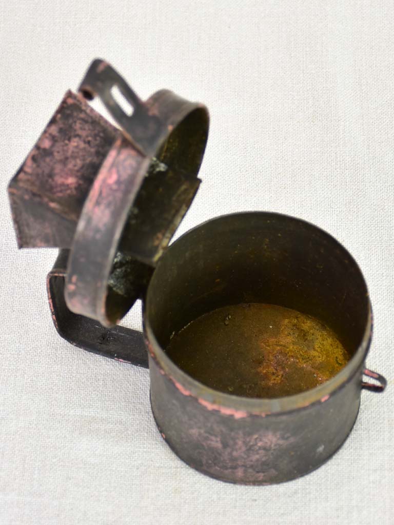 Antique French money collection tin