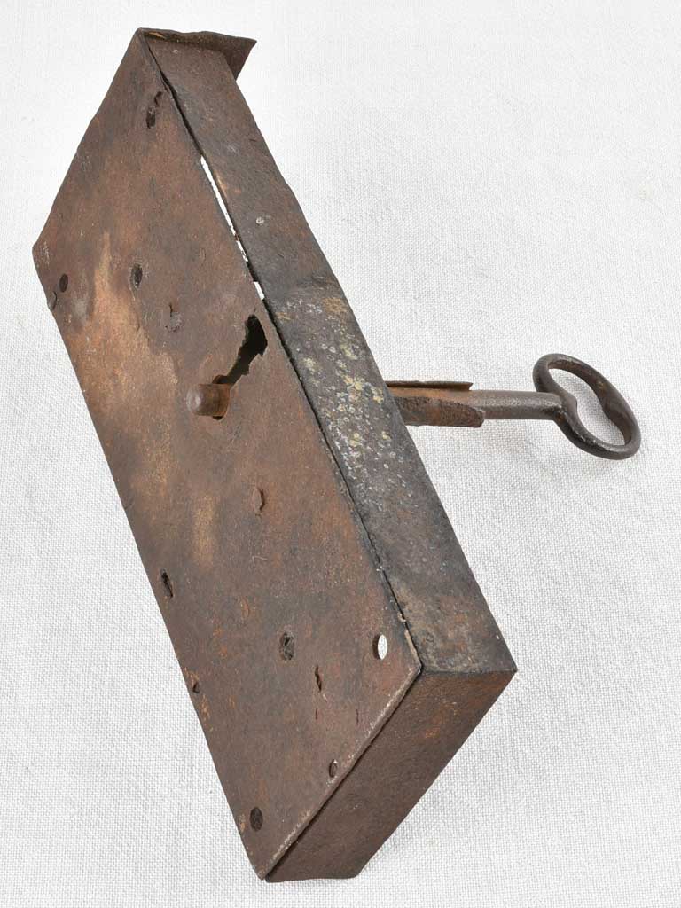 Rustic Wrought Iron Lock and Key