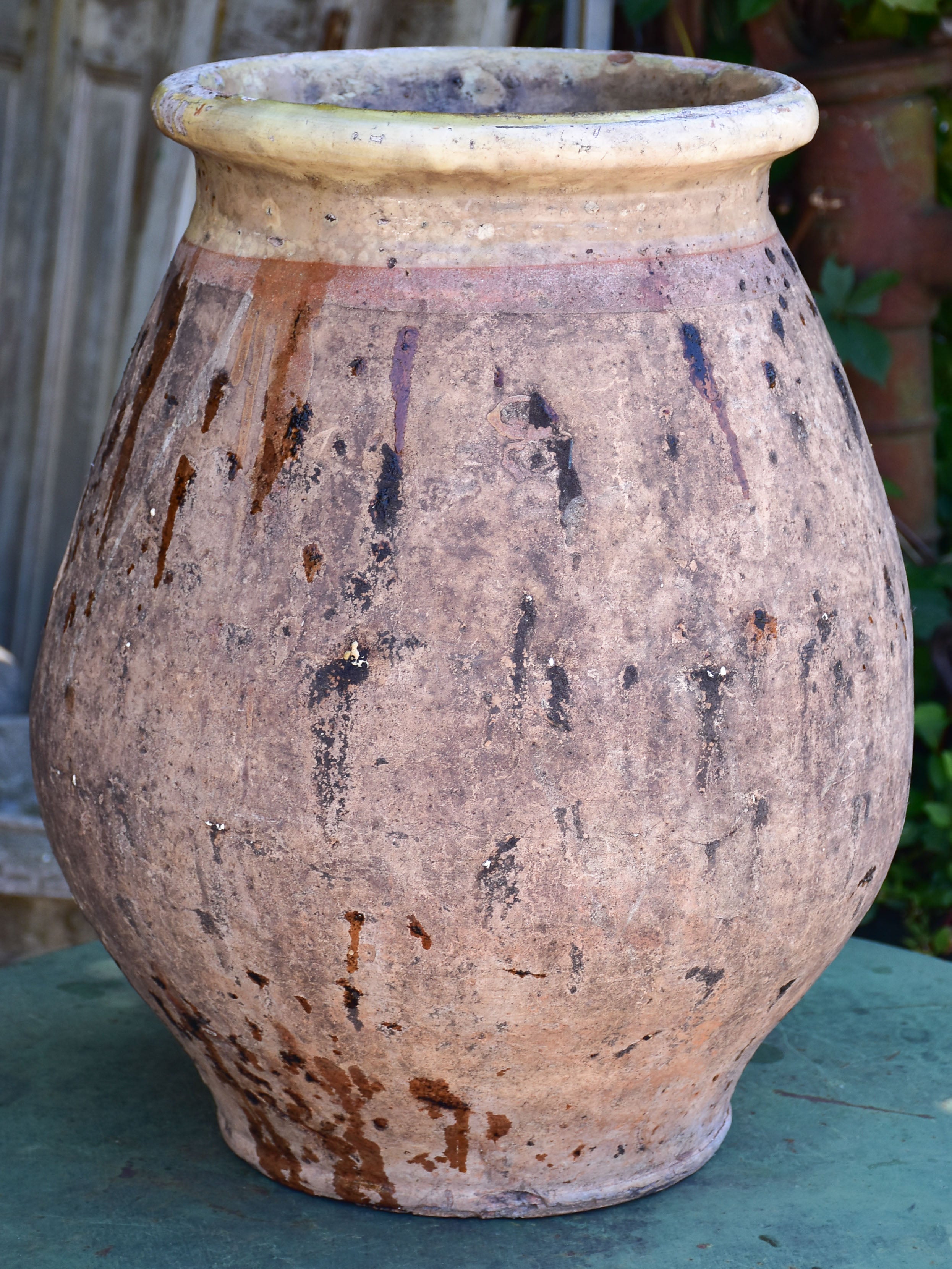 Early 19th century French Biot jar for olive oil