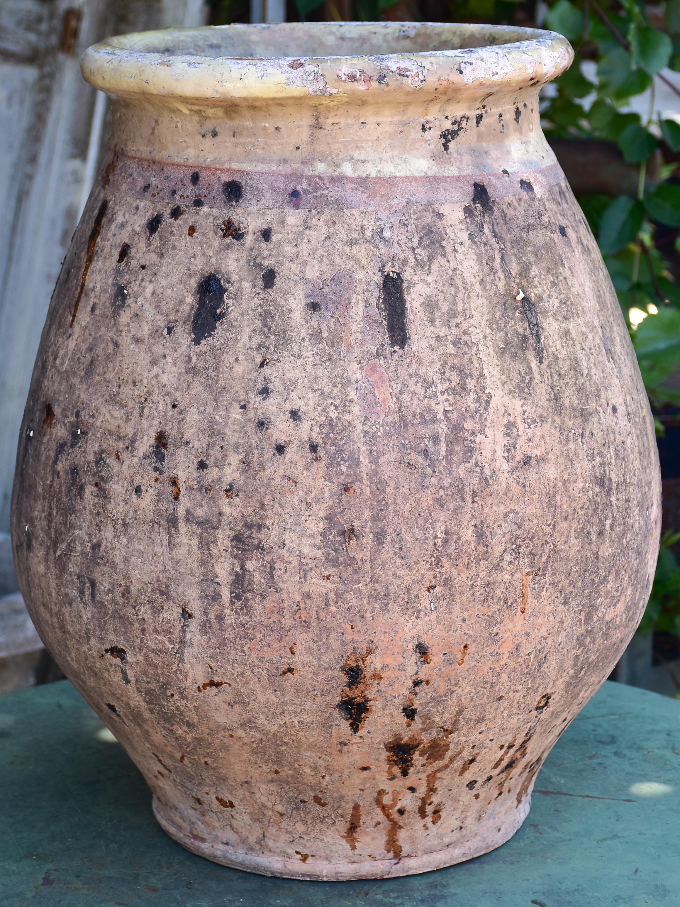 Early 19th century French Biot jar for olive oil