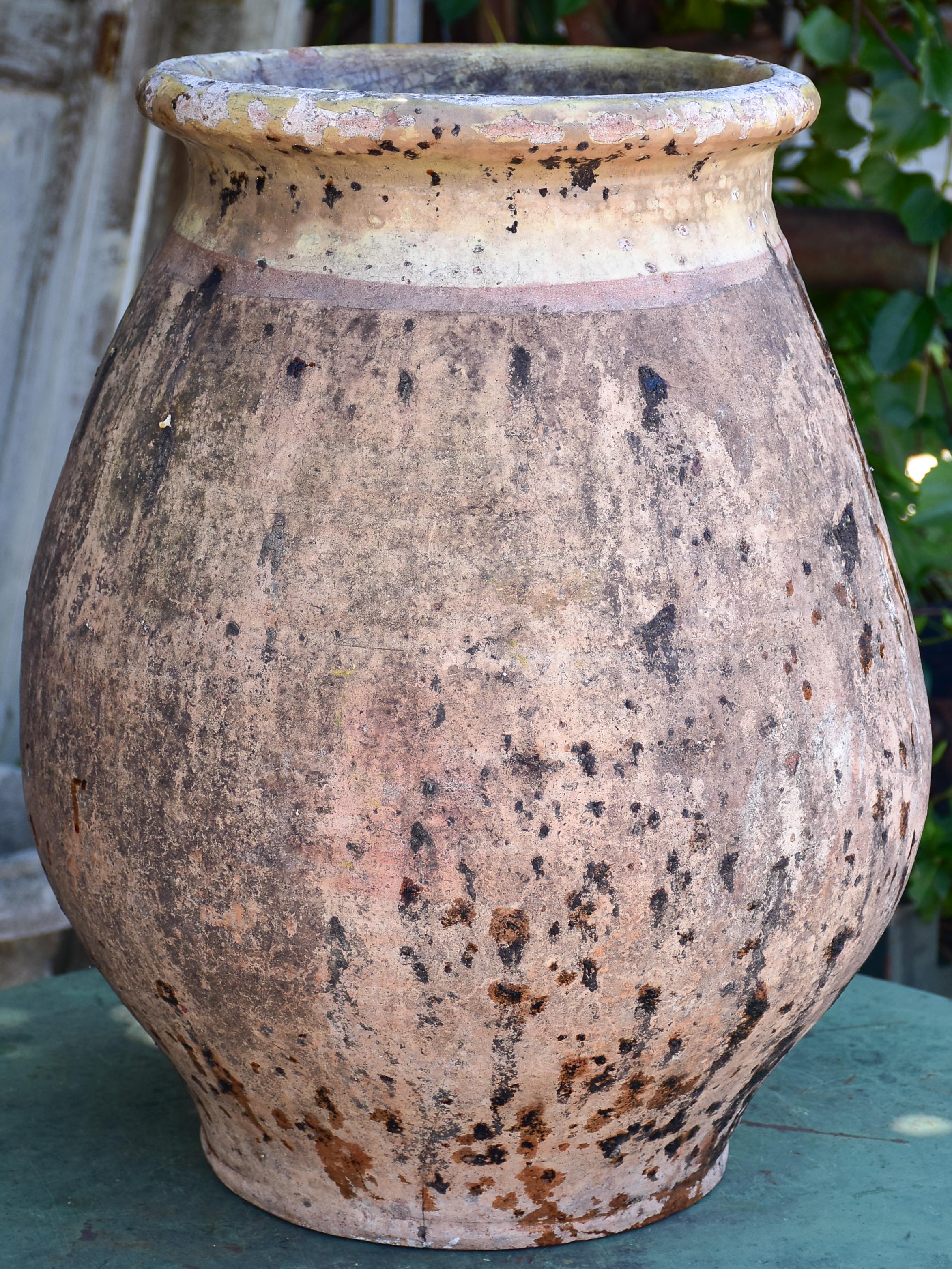 Early 19th century French Biot jar for olive oil