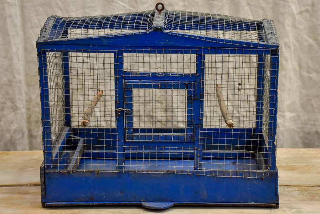 Blue French birdcage from the 1930's