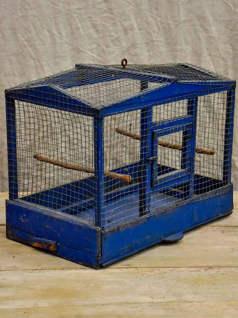 Blue French birdcage from the 1930's