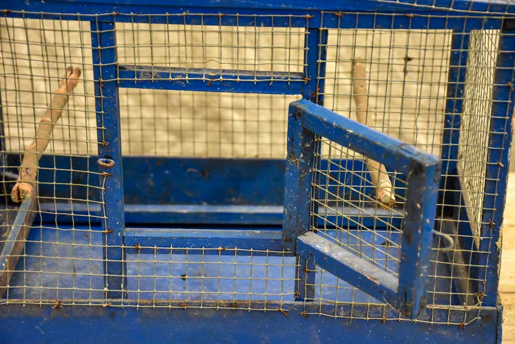 Blue French birdcage from the 1930's
