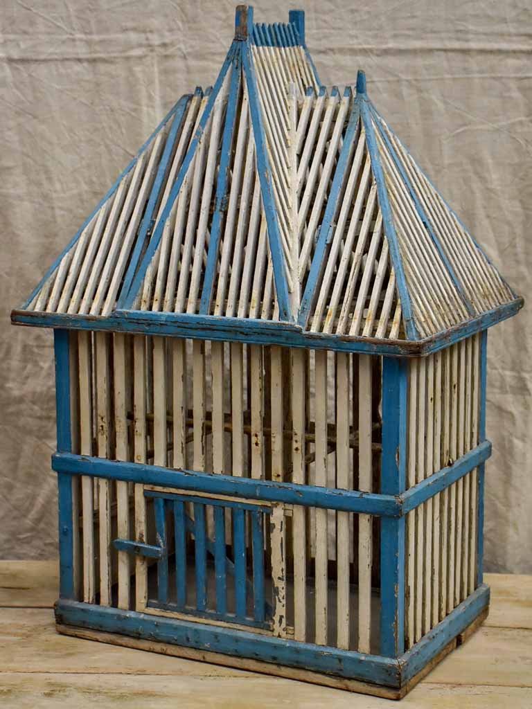 Large architectural antique French birdcage