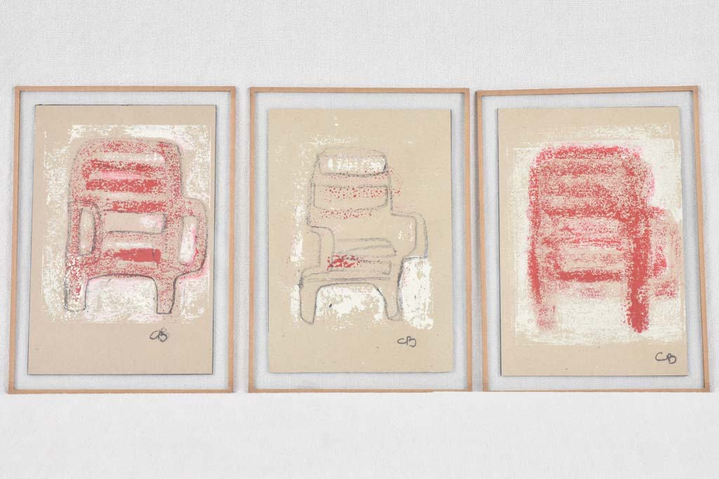 Set of 2 chairs - Caroline Beauzon 9" x 13"