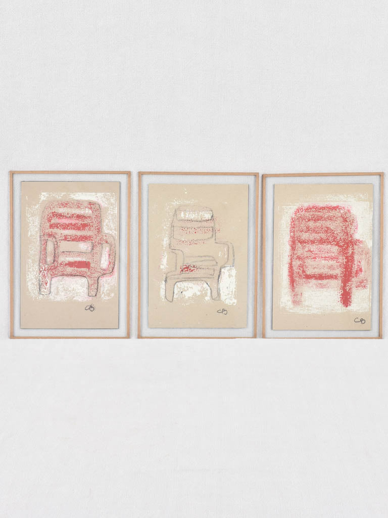 Set of 2 chairs - Caroline Beauzon 9" x 13"