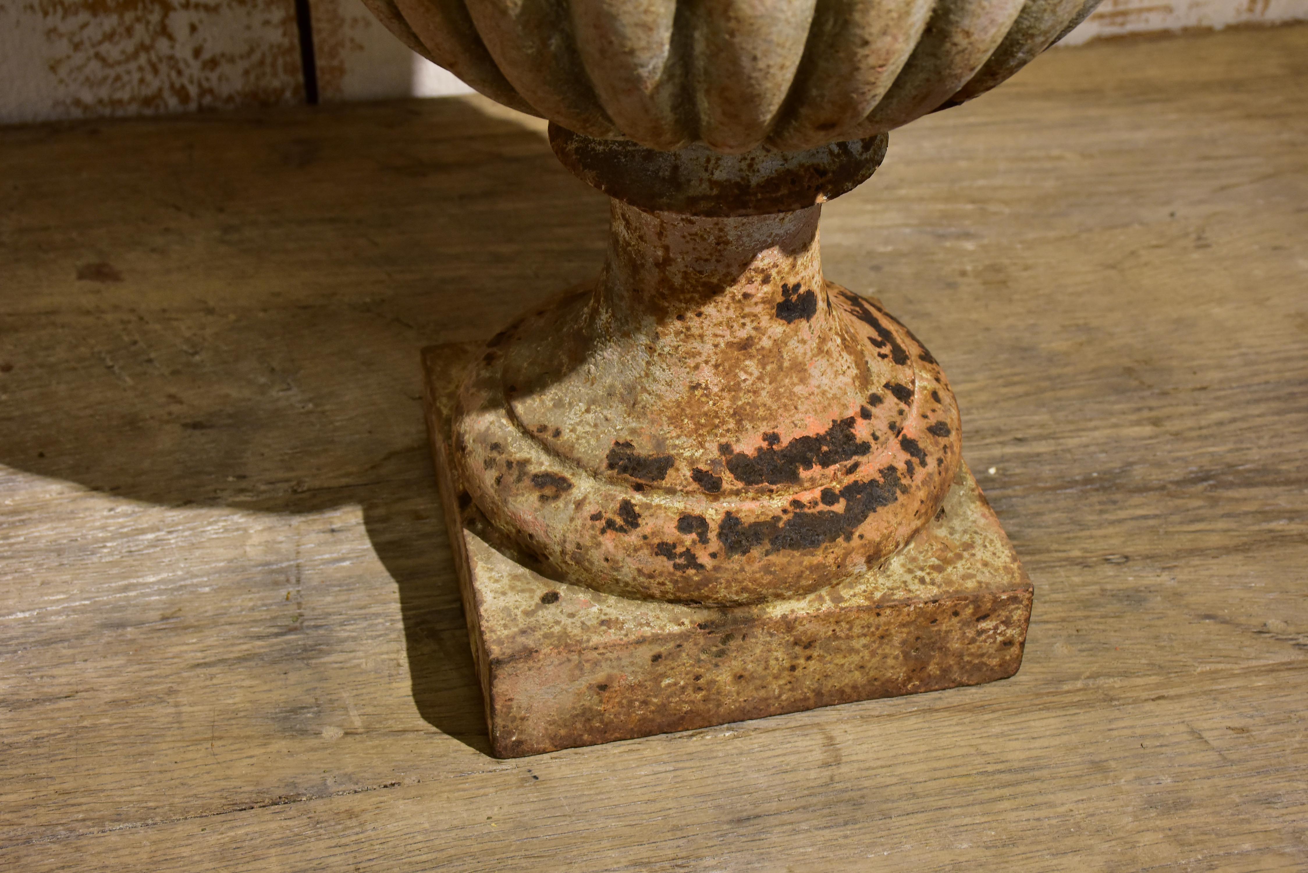 Pair of 19th century French Medici garden urns