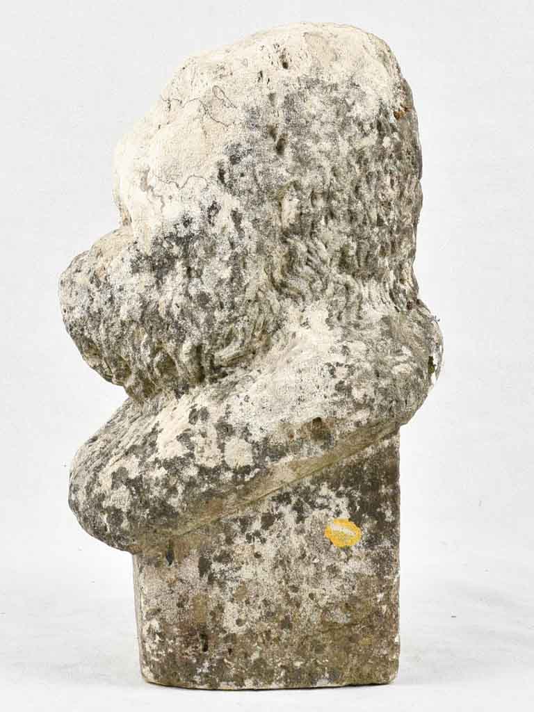 Rare stone gorilla garden artifact