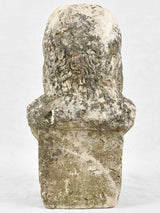 Detailed silverback gorilla stone sculpture