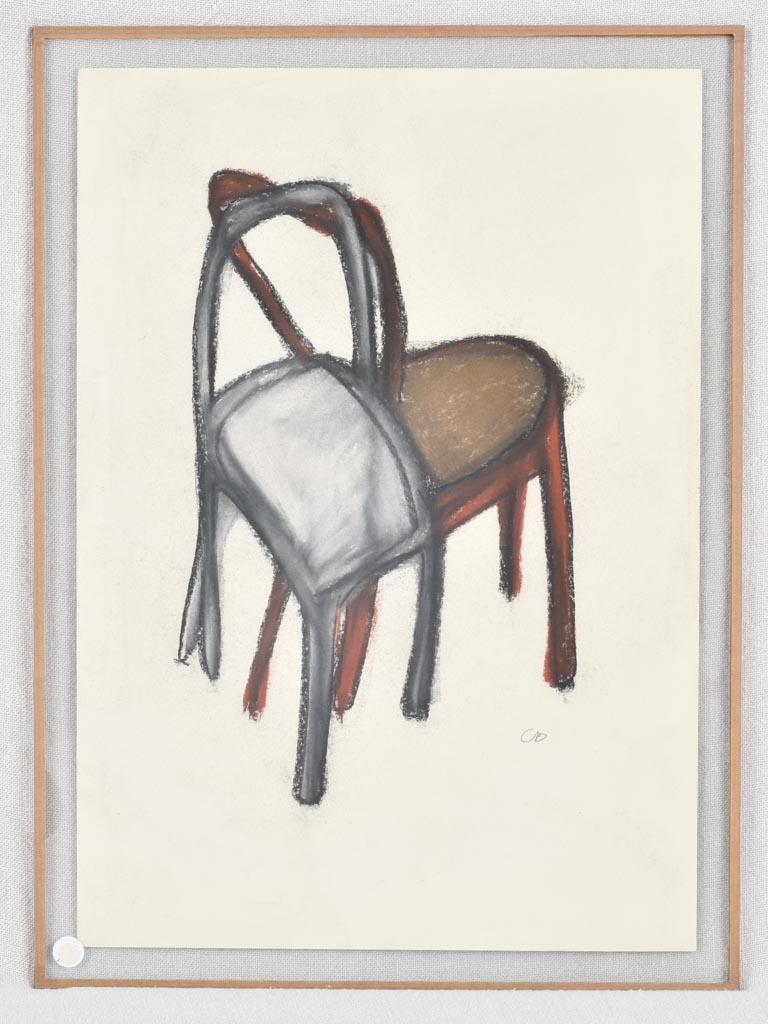 Set of THREE chairs - Caroline Beauzon 13½" x 18"
