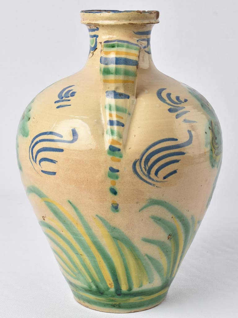 Spanish Bird and Tree Design Jug
