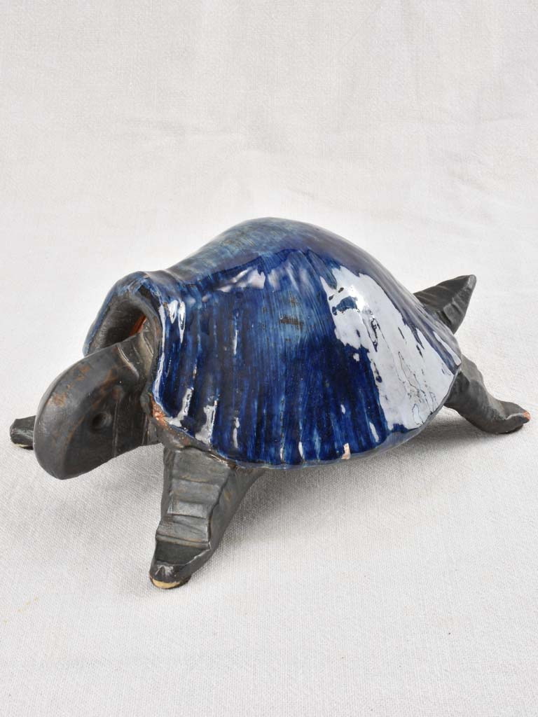 D. Pouchain ceramic turtle sculpture 1960 - 12¼"