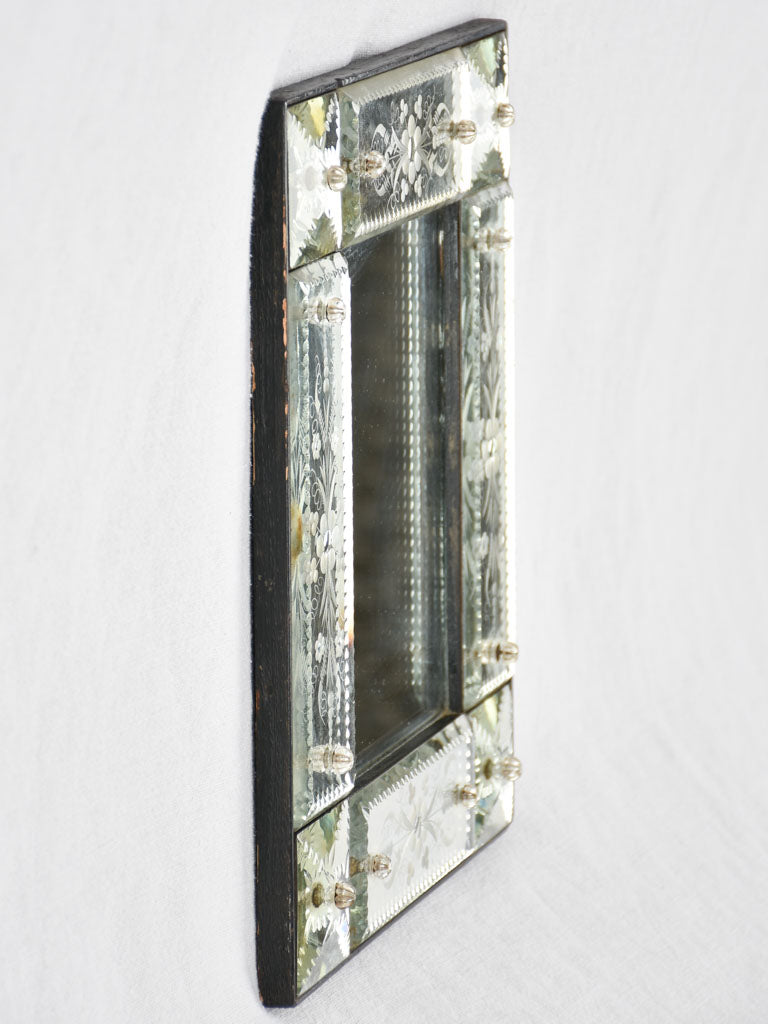Small mid century Venetian mirror 11" x 13½"