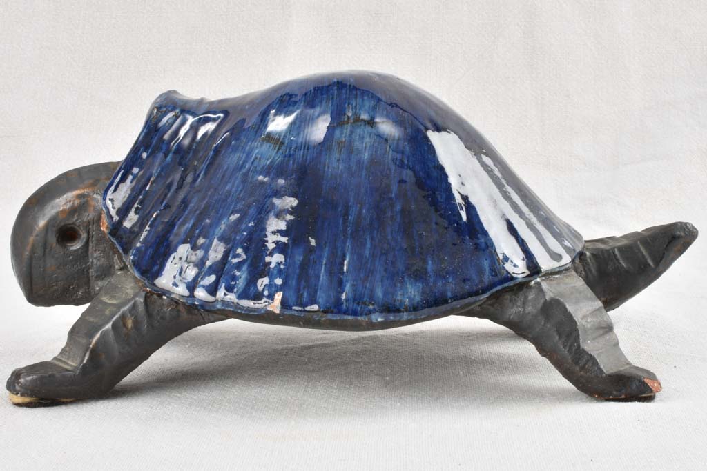 D. Pouchain ceramic turtle sculpture 1960 - 12¼"