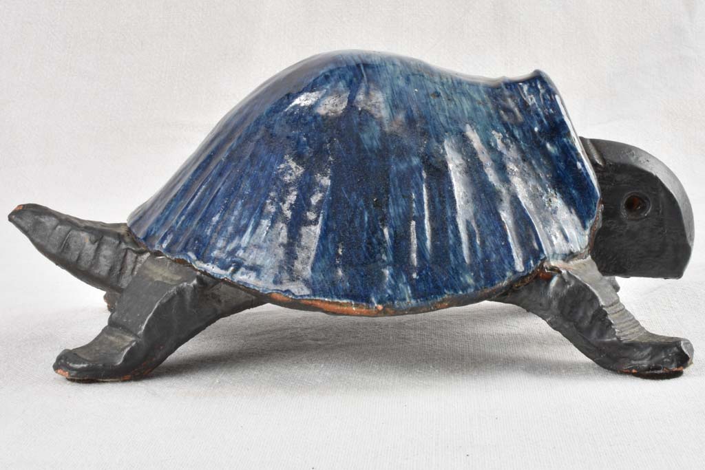 D. Pouchain ceramic turtle sculpture 1960 - 12¼"