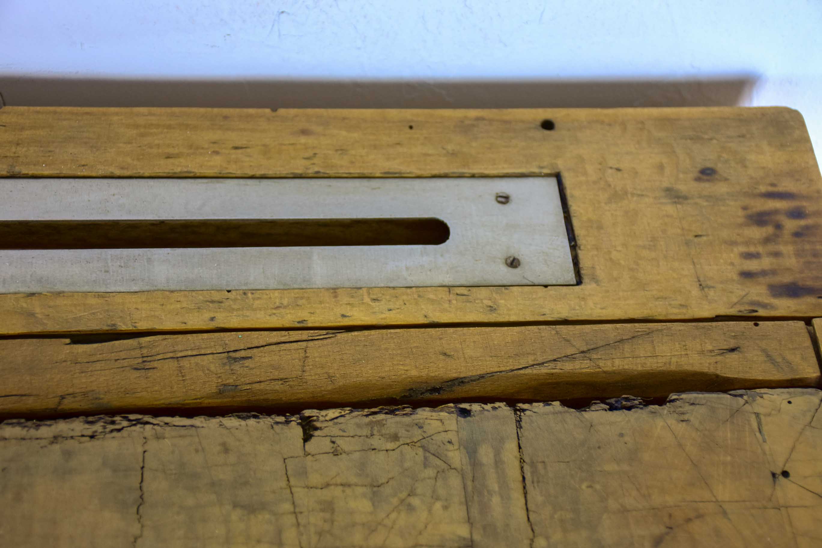 Vintage French butcher's block