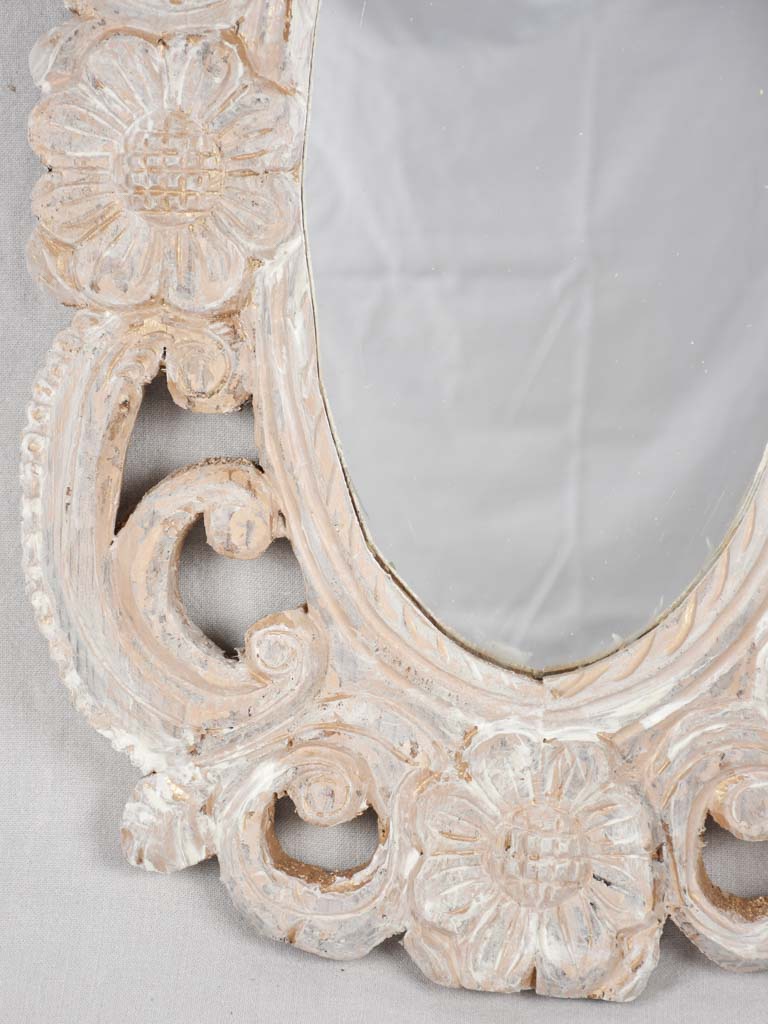 Mirror, carved frame, Italian, 19th century 20" x 32"
