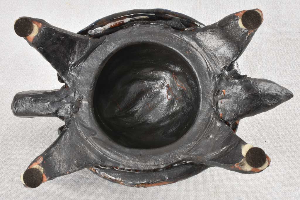 D. Pouchain ceramic turtle sculpture 1960 - 12¼"