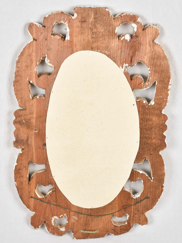 Mirror, carved frame, Italian, 19th century 20" x 32"