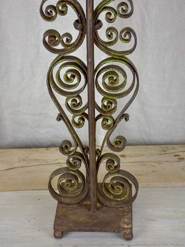 Tall antique French table lamp