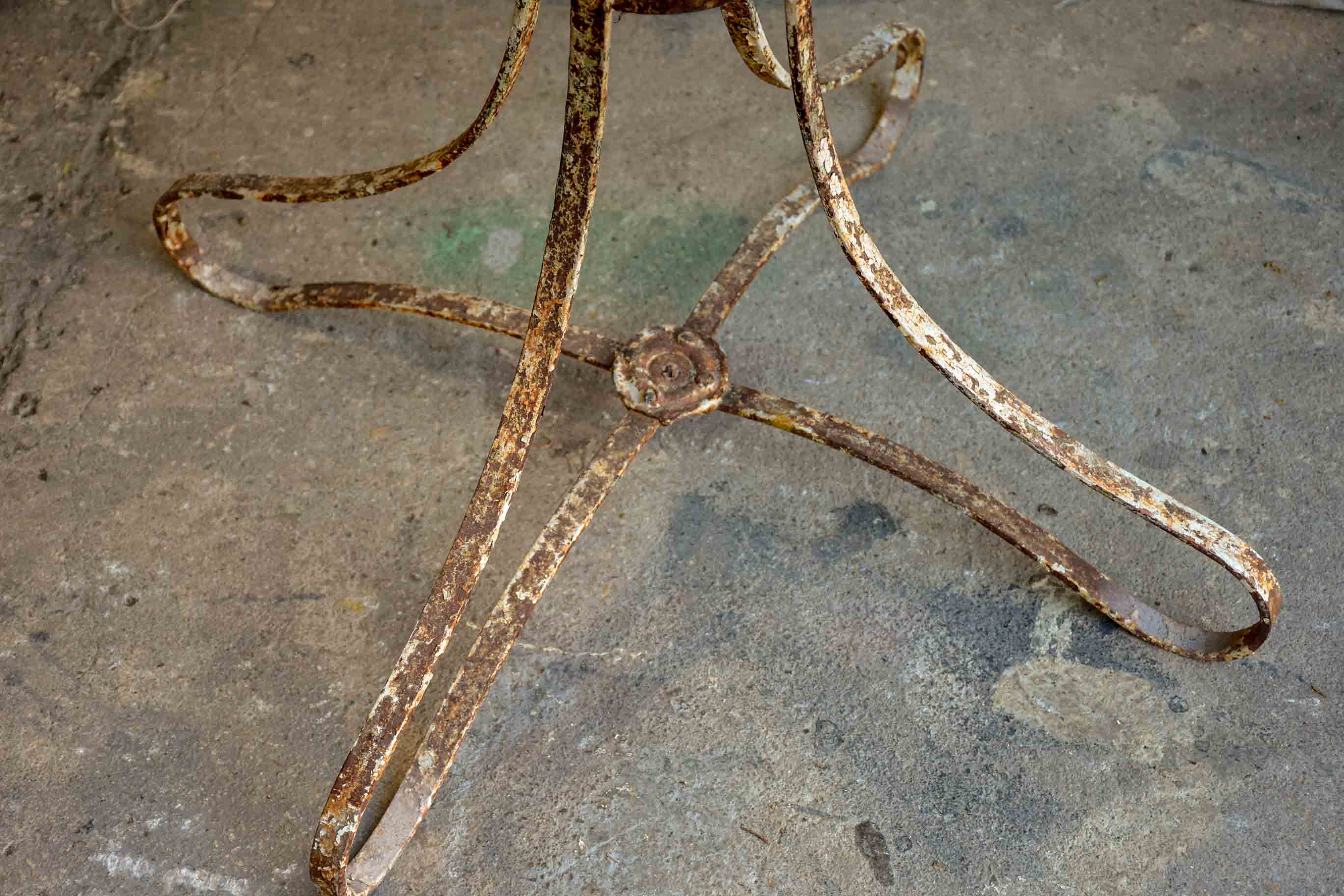 Antique French garden table - square