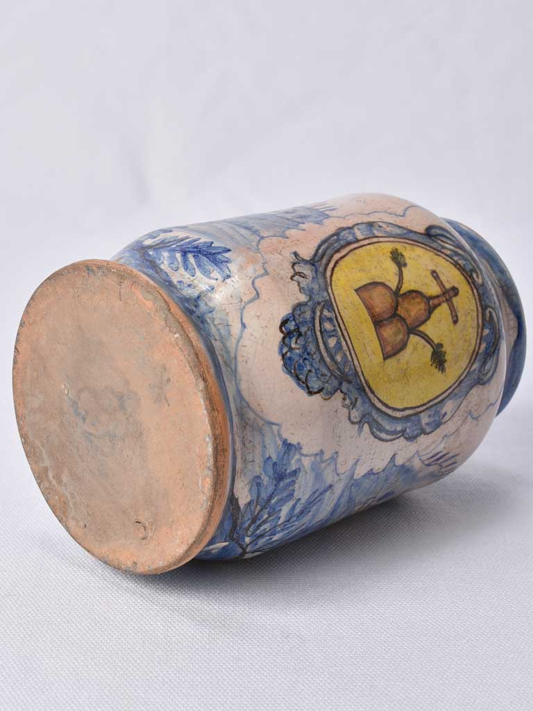 Rustic Italian countryside scene pottery
